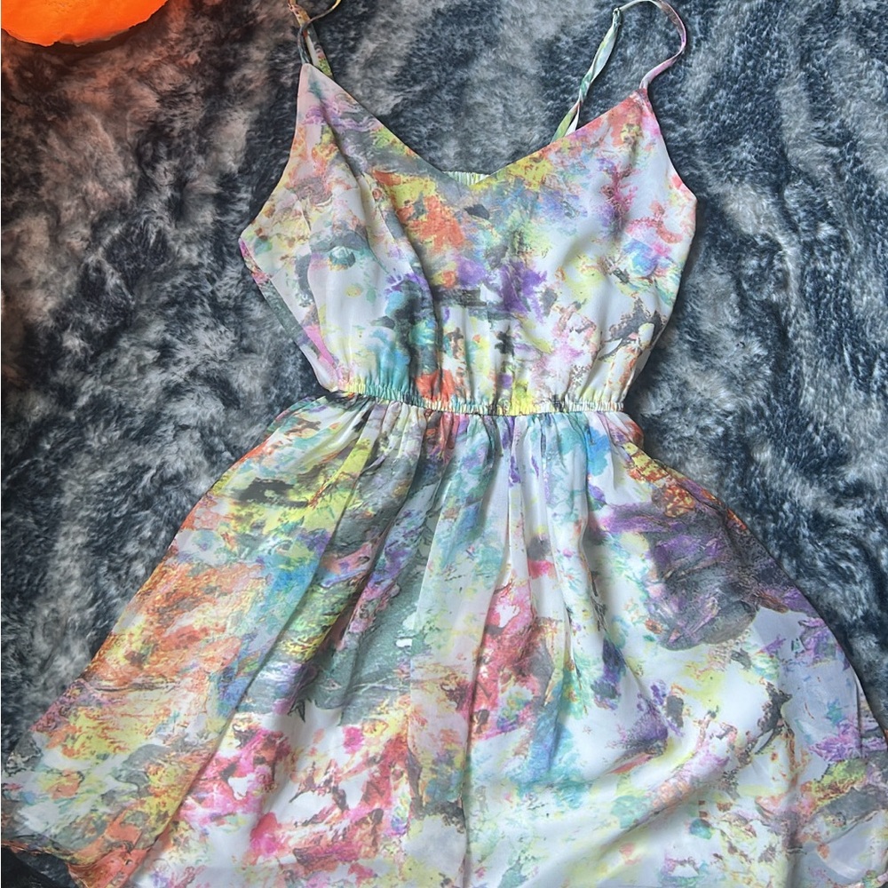 Forever 21 Multicolor Abstract Dress